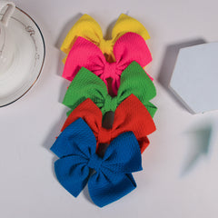 5pcs Hair Bow Ribbon Clip Holder for Girls Softball Cheerleader Large Blanks