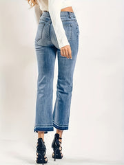 Women's High Stretch Flared Leg Jeans