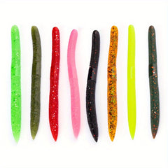 8pcs Artificial Long Worm Bait 10 01cm 5 6g Soft Bait For Fishing