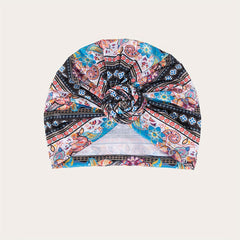 Compass Floral Turban Vintage Beanie Head Wrap Chemo Cap Bandana