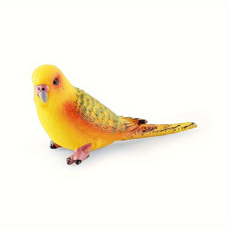 Simulation Bird Parrot Set Phoenix Head Parrot Solid Model Toys