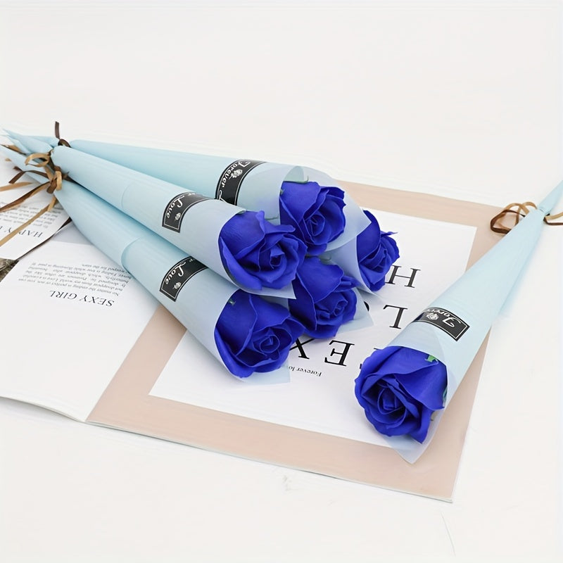 10pcs Gift Soap Flower Rose Single Bouquet Small Gift