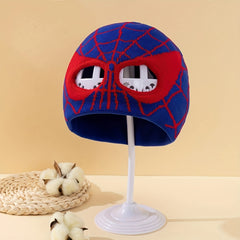 Boys' Sport Windproof Beanie Hat With Spider Web Mask