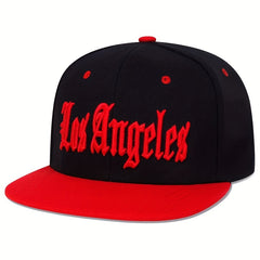 LOS ANGELES Embroidery Snapback Hat Gothic Block Unisex Baseball Cap