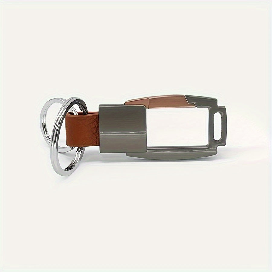 2pcs Titanium Alloy Keychain Key Ring For Men Women Car Keychain Pendant