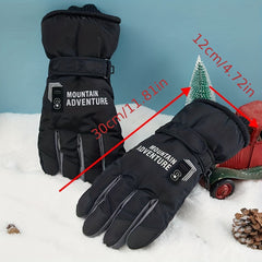 Men's Winter Skiing Gloves, Windproof & Waterproof Gloves, Warm Keeping Gloves