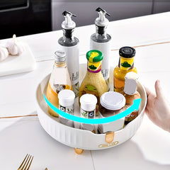 360 Rotatable Lazy Susan Spice Rack for Kitchen Storage