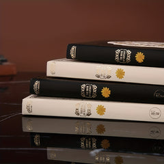 Vintage Literary Hand Account Books with 3D Cover Pages
