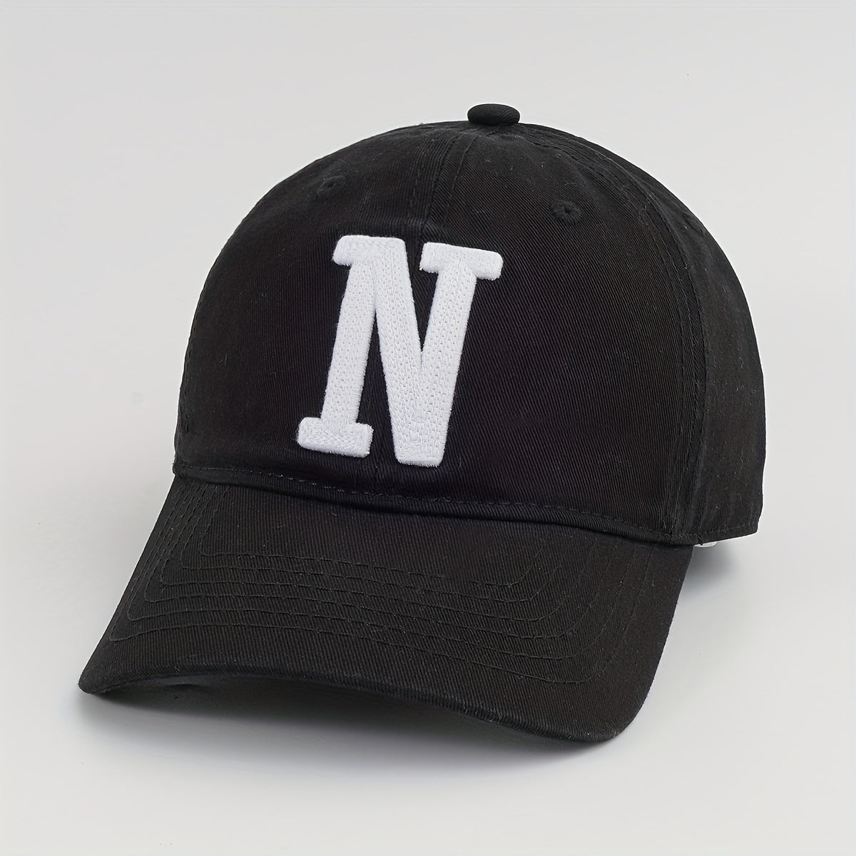 Patch Cotton Baseball Cap Solid Couple Dad Hat Unisex Casual Adjustable