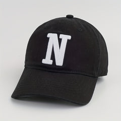 Patch Cotton Baseball Cap Solid Couple Dad Hat Unisex Casual Adjustable