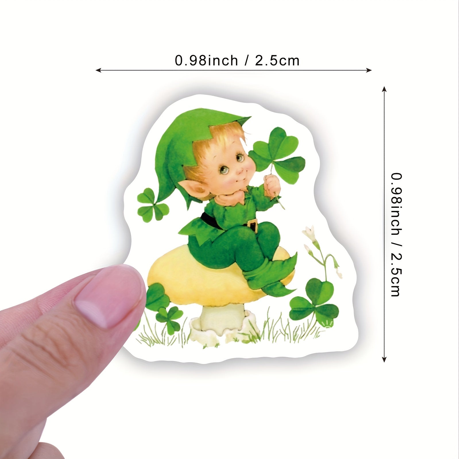 500 St Patrick's Stickers Roll Self Adhesive Labels
