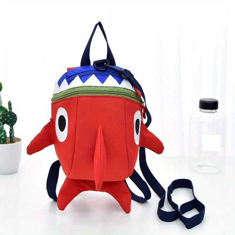 Kids Shark Backpack with Anti-Lost Leash