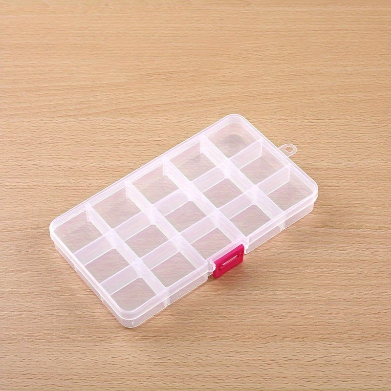15 Grids Small Plastic Box Storage Case Waterproof Dustproof Large Capacity