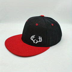 Antlers Print Flat Brim Hip Hop Baseball Cap
