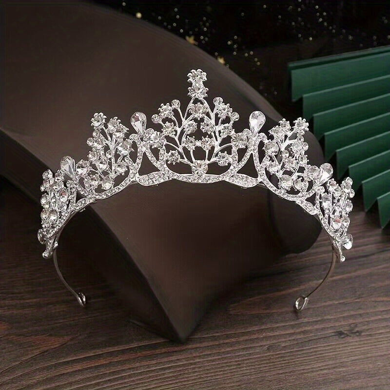Baroque Style Crown Bridal Headband Wedding Accessories