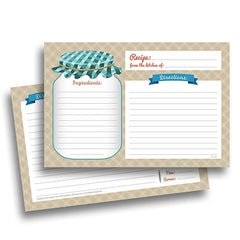 25Pcs Kitchen Recipe Cards Blank Handwritten Greeting Cards Pack