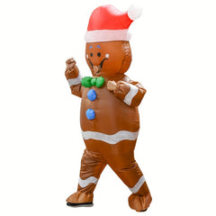 Gingerbread Man Inflatable Christmas Party Costume
