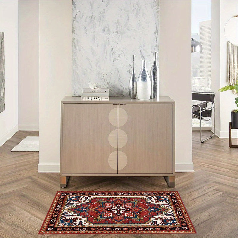 Boho Area Rug Persian Washable Hallway Runner Rug Non Slip Entryway Laundry Rug
