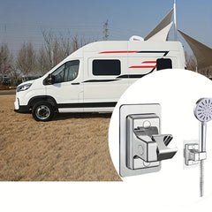 Adjustable Handheld Shower Wand Holder, No Drilling Wall Mount Bracket