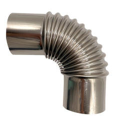 Stainless Steel Wood Stove Pipe Elbow 90 Degree 2-36 Inch Chimney Flue