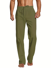 Men's Drawstring Cotton Loose Waistband Pants