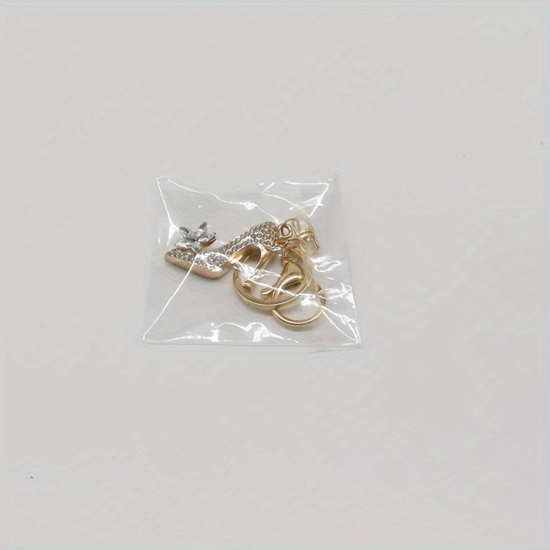 High Heel Shoes Keychain With Rhinestone Decoration