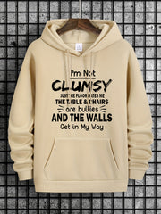 Men's Cozy Print Hooded Sweatshirt for Winter