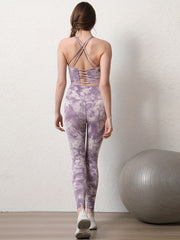 Tie Dye Quick Dry Yoga Leggings High Stretch Workout Pants Women's Activewear