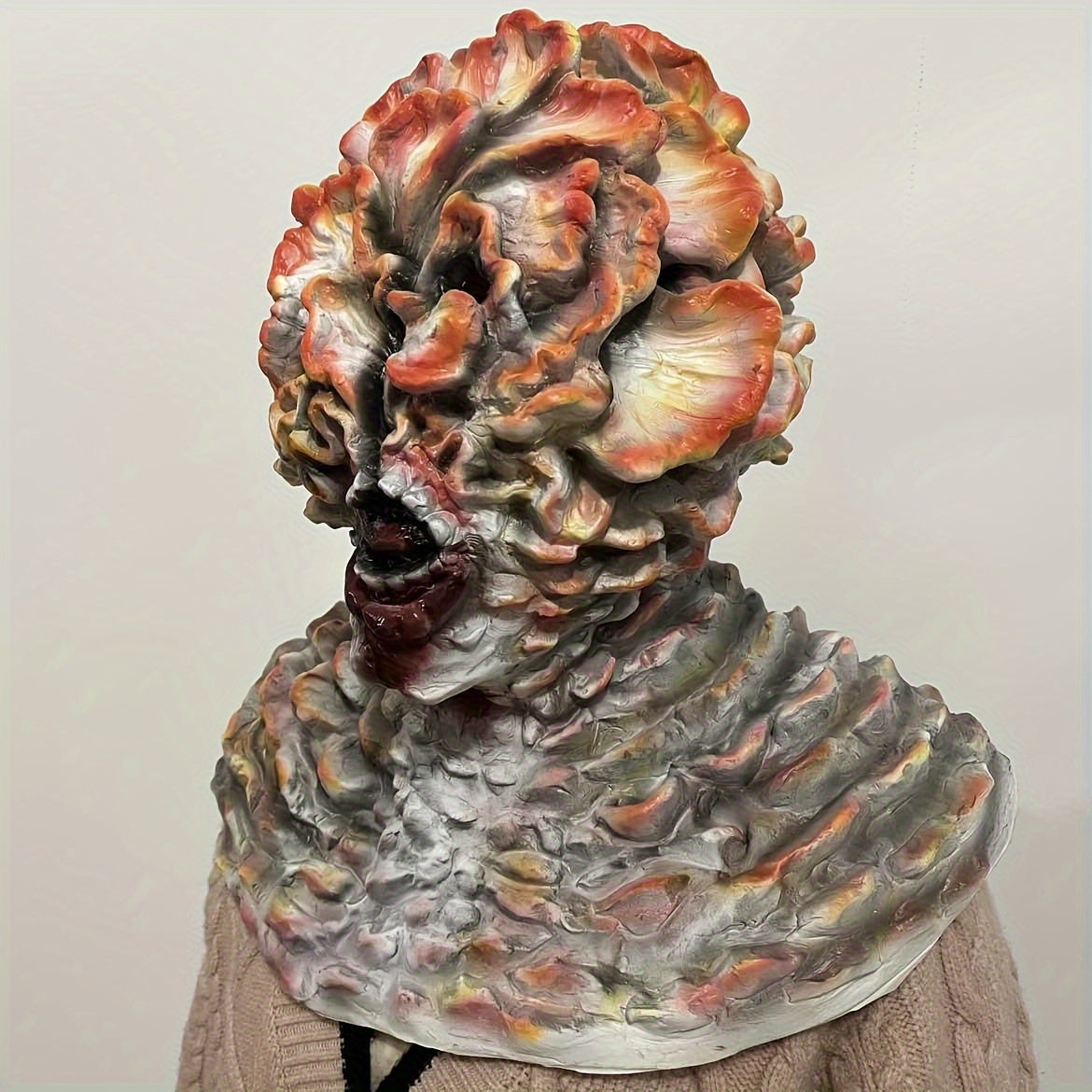 Scary Mushroom Clickers Mask Cosplay Full Head Horri Overhead Mask