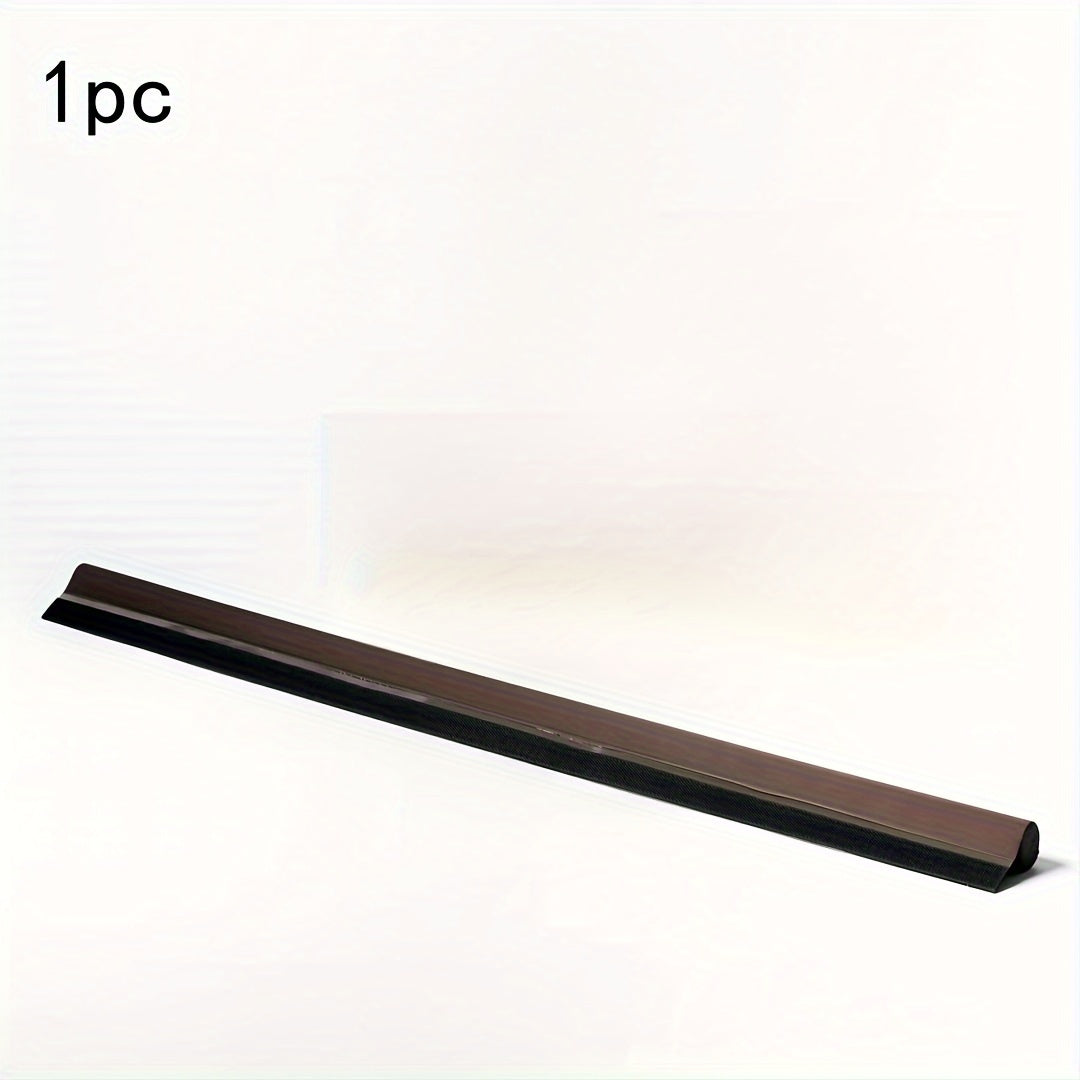 Brown Door Draft Stopper with Self-Adhesive Tape Seal