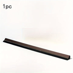 Brown Door Draft Stopper with Self-Adhesive Tape Seal