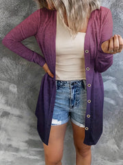 Floral Print Long Sleeve Cover Up