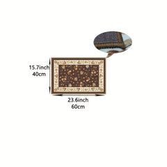 Soft Kitchen Floor Mat Non-slip Water-absorbing Rug Vintage Brown