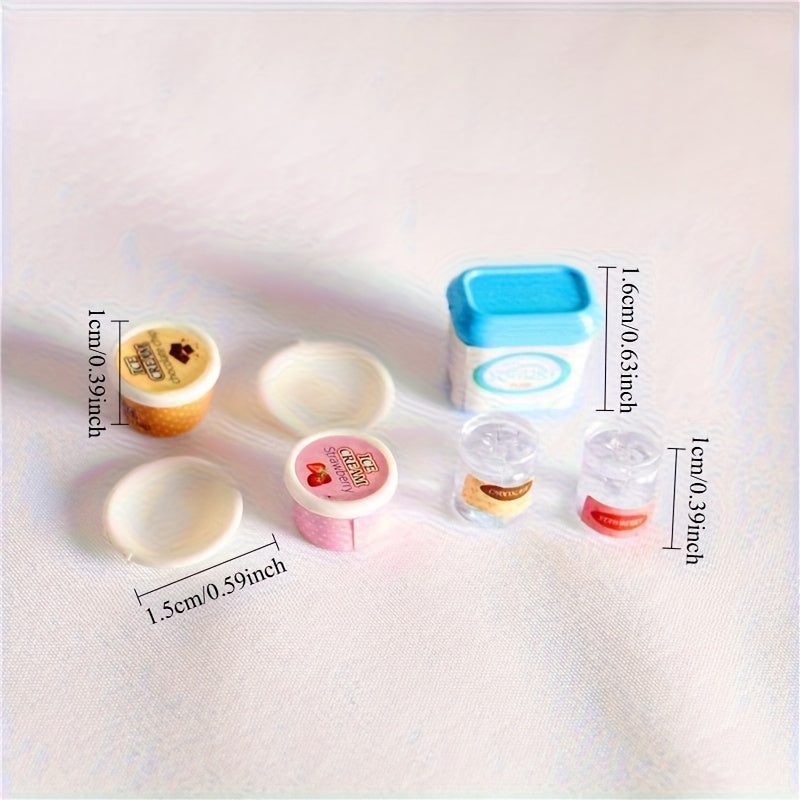 7pcs Mini Toy House Artificial Food Set for Realistic Shooting Scene