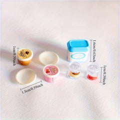 7pcs Mini Toy House Artificial Food Set for Realistic Shooting Scene