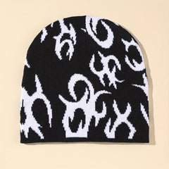 Men's Coldproof Melon Leather Knitted Hat