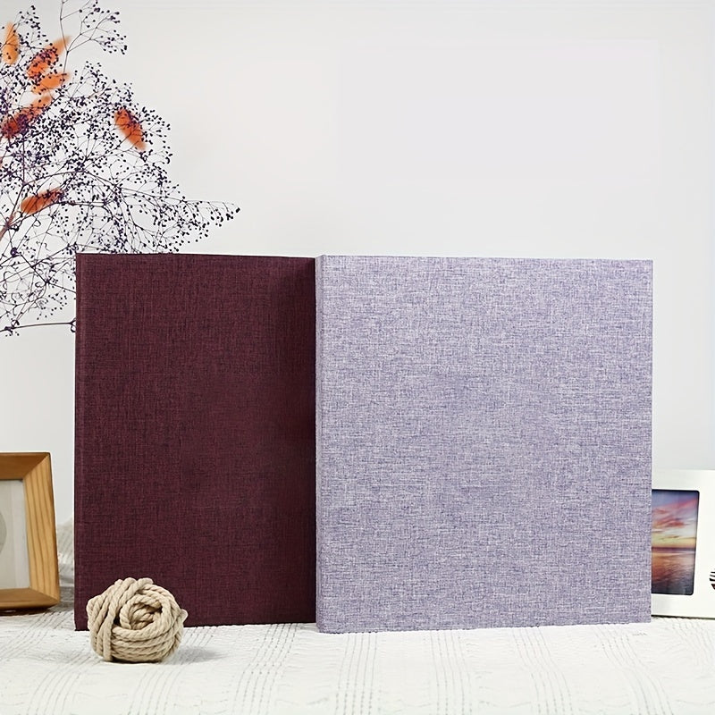Linen Cover 25.4 cm Adhesive Photo Album 20 Pages