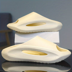 Men's Cloud Slides Casual Open Toe Slippers for Indoor Outdoor