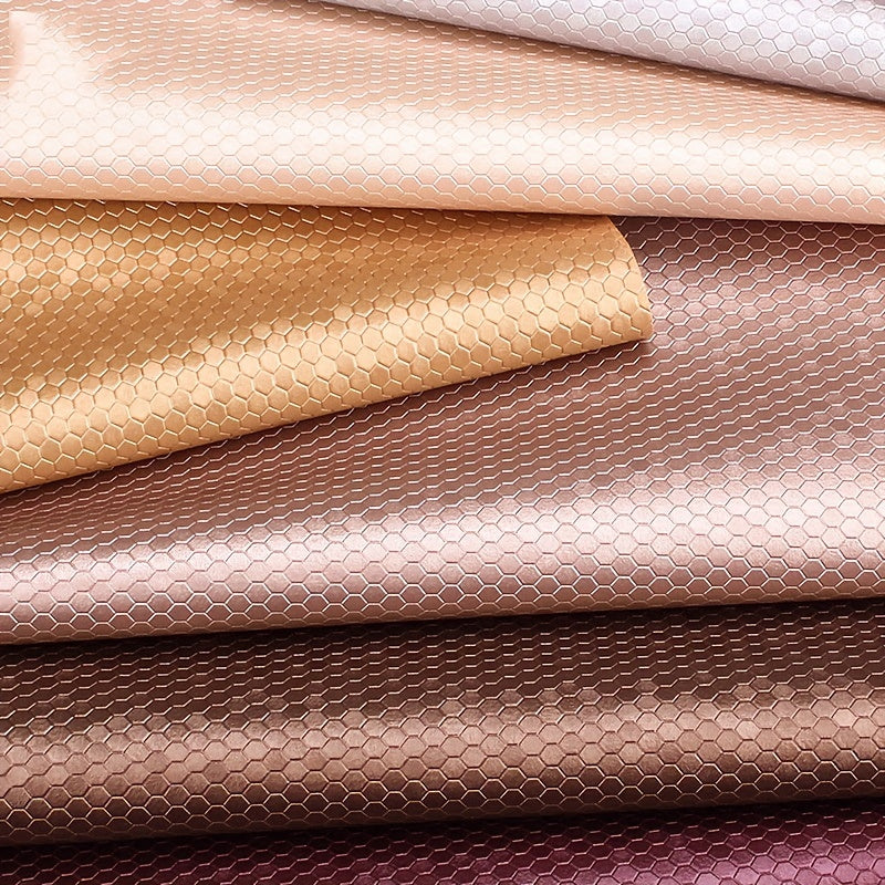 A4 PVC Honeycomb Pattern Leather Fabric