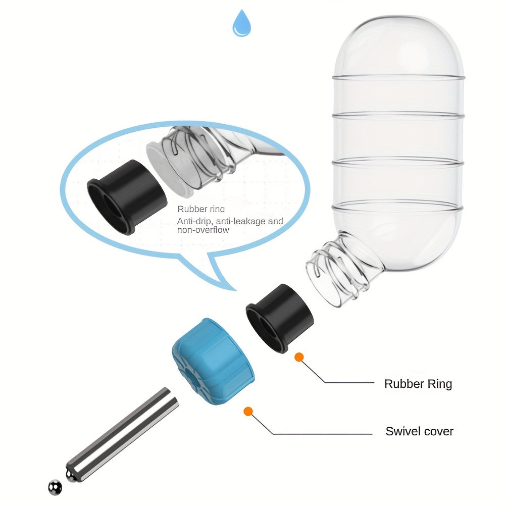 Small Pet Water Dispenser For Rabbit Hamster Plum Water Feeder