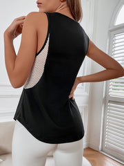 Hollow Breathable Sports Tank Top Sleeveless Running Top