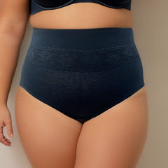 Lace Seamless High Waist Tummy Control Brief