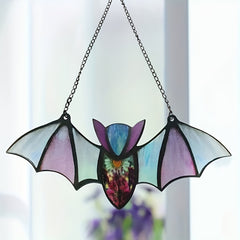 Colorful Bat Suncatcher Window Hanging Decoration for Home Room Garden