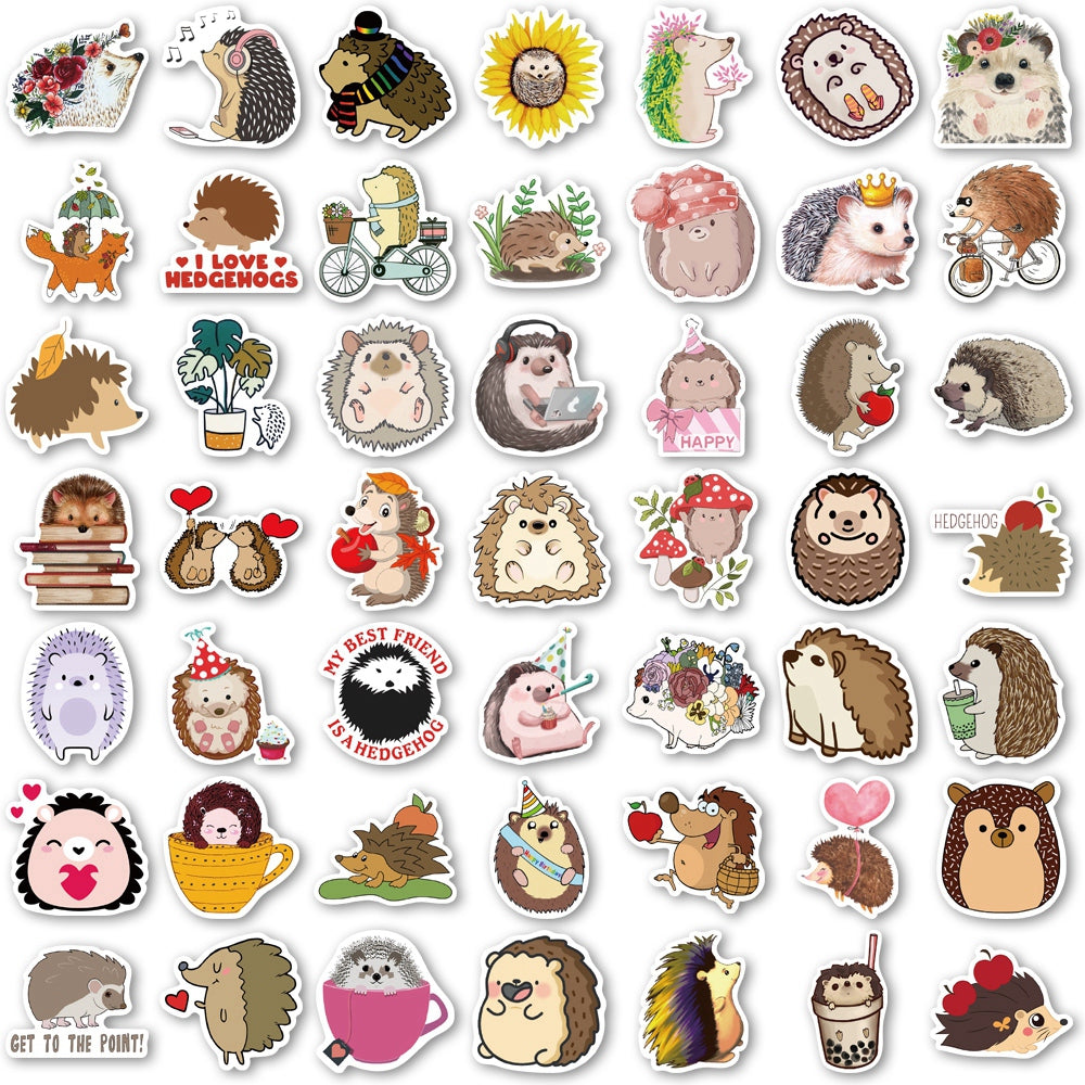 Charming Hedgehog Cork Appendix DIY Decor Notebook Water Cup Waterproof