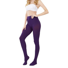 3 Pack Opaque Elastic Tights Slim Footed Pantyhose Women's Stockings