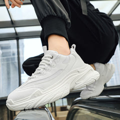 Men's Chunky Lace Up Sneakers Soft Sole for Winter & Autumn