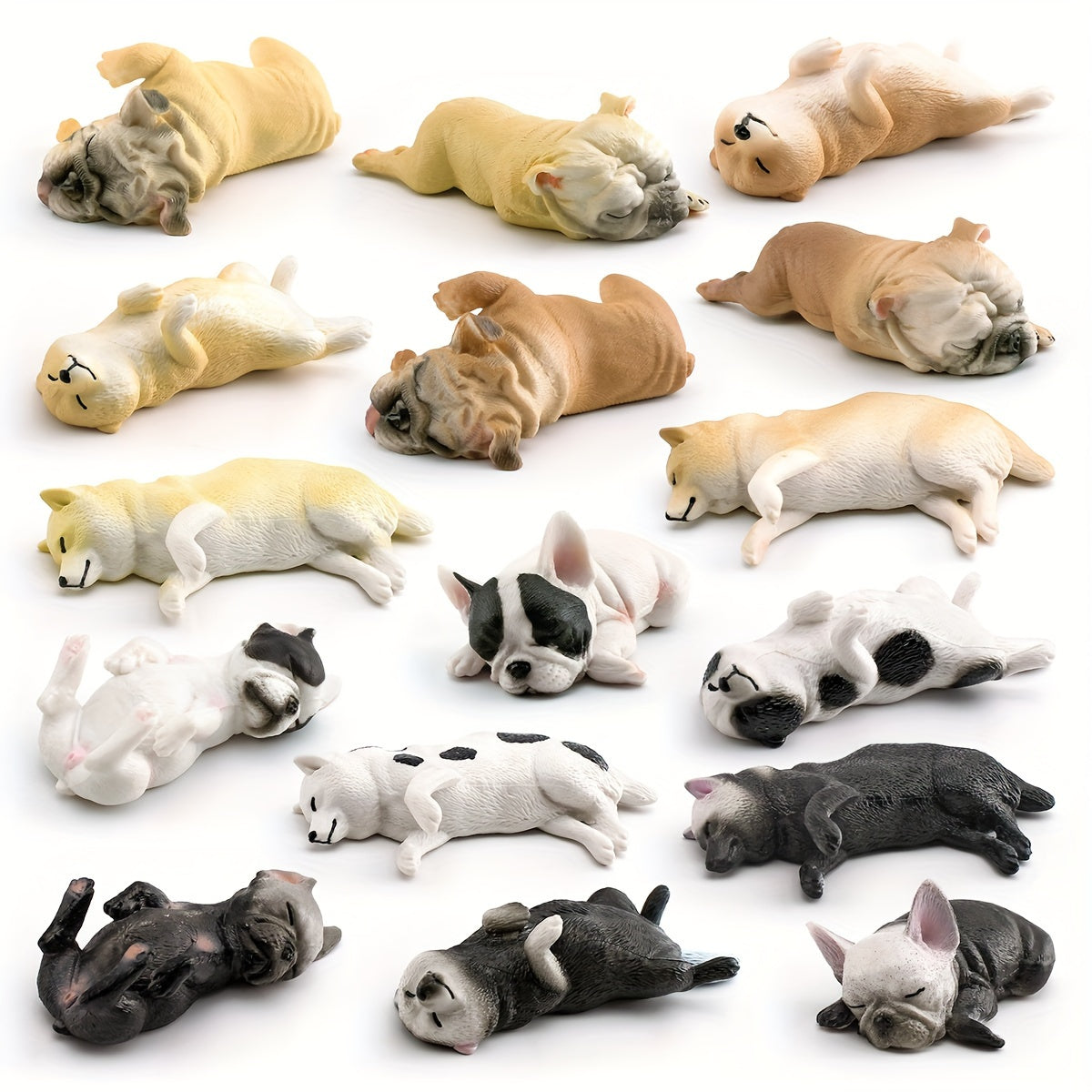 French Bulldog Shih Tzu Dog Model Toy Decorative Ornament
