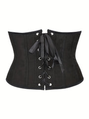 Strapless Corset Bustier Lace Up Body Shaper Women's Lingerie