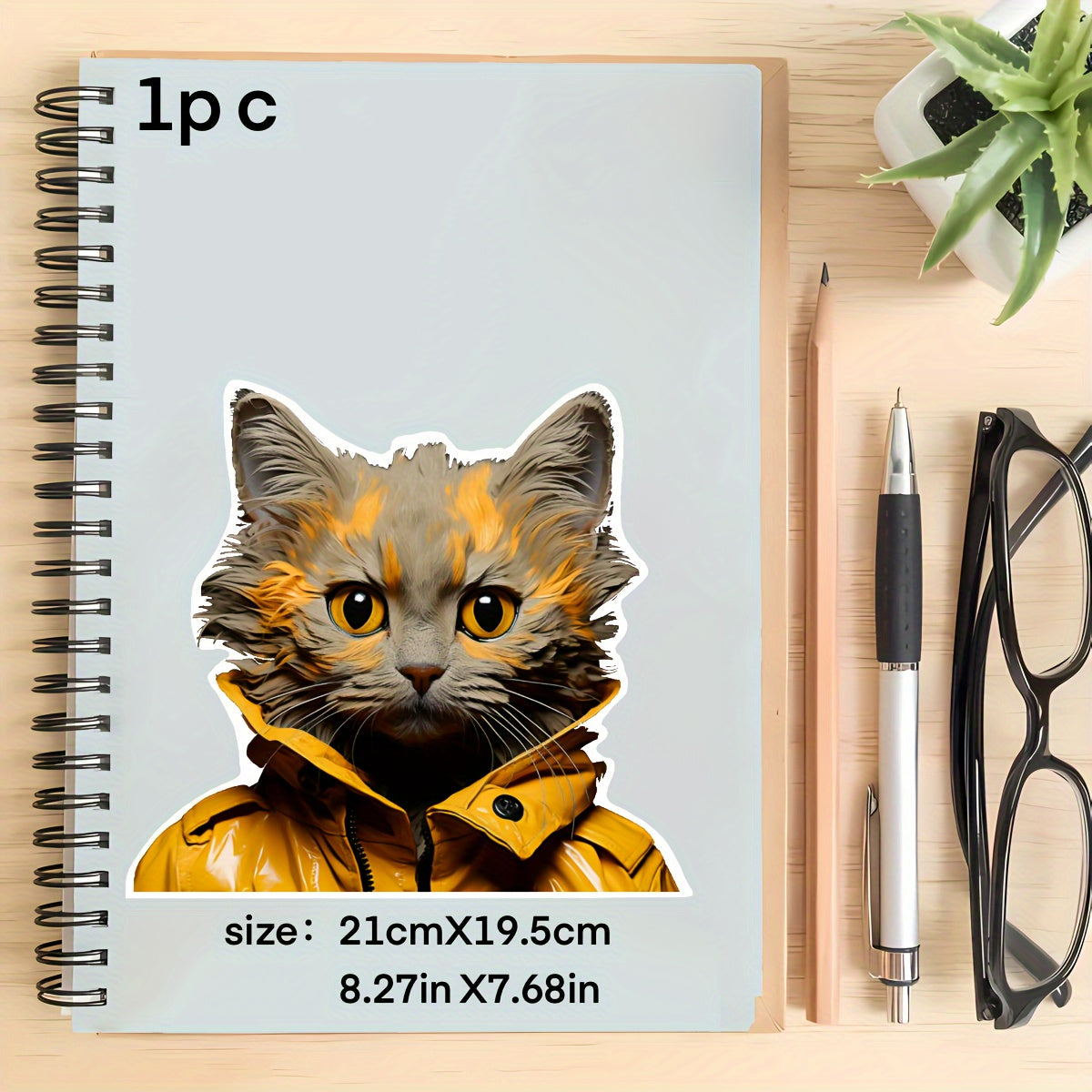 Cat Sticker Waterproof Laptop Skateboard Car Decoration