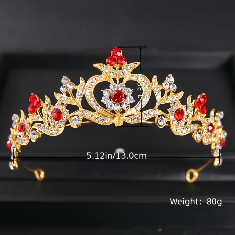 Rhinestone Queen Tiara for Women Princess Crown Birthday Tiara Headbands